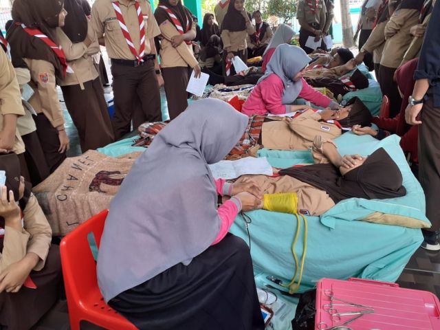 Kegiatan Aksi Donor Darah dalam menyambut HUT Kab. Sidrap ke-676